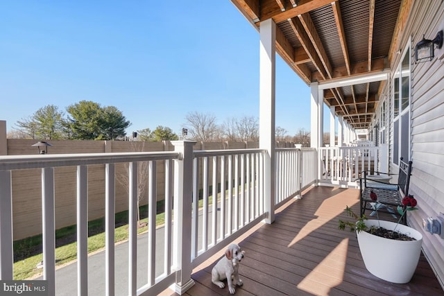 view of balcony