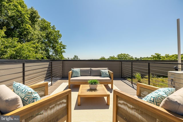 exterior space with an outdoor hangout area