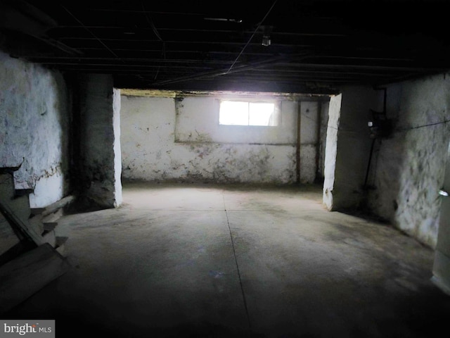 view of basement