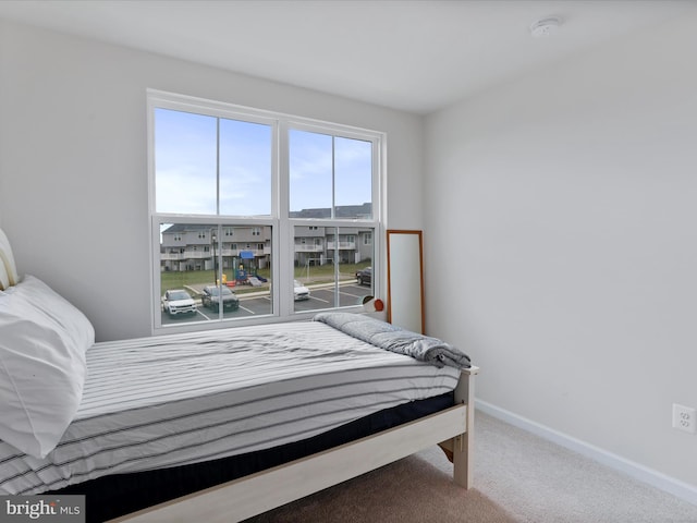 bedroom featuring carpet flooring