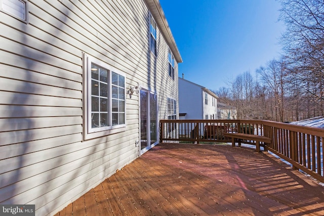 view of wooden terrace