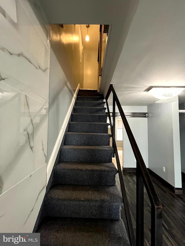 120 S Haven St, Baltimore, MD 21224 - staircase with baseboards
