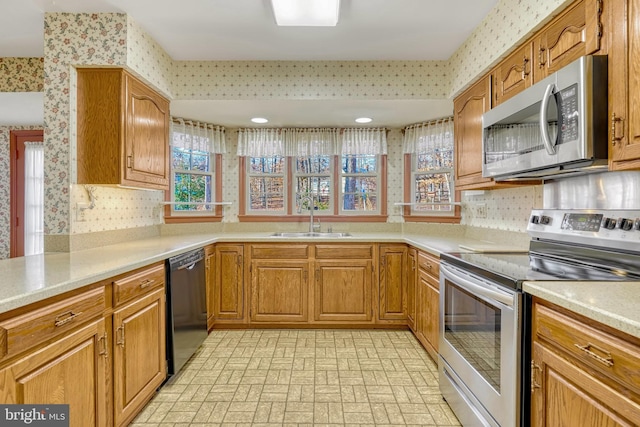 kitchen featuring sink and stainless steel appliances