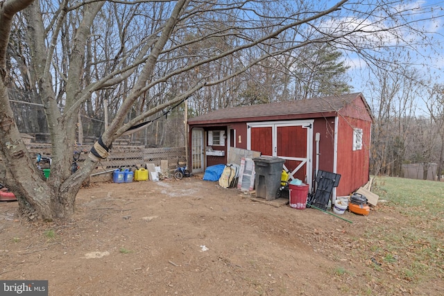 view of outbuilding