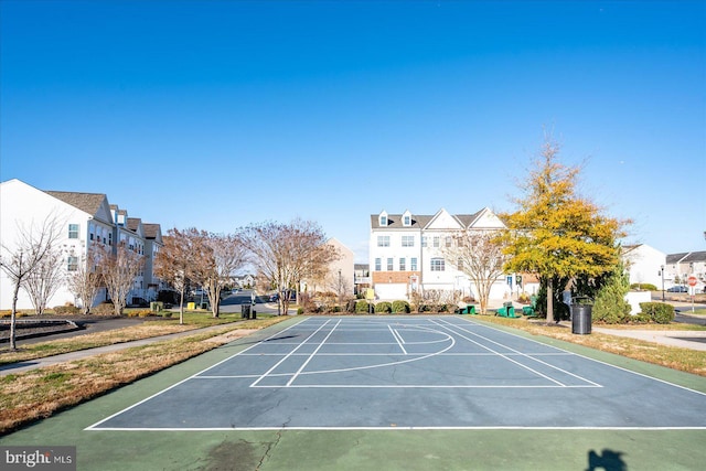 view of basketball court