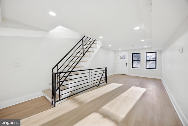 interior space featuring light hardwood / wood-style floors