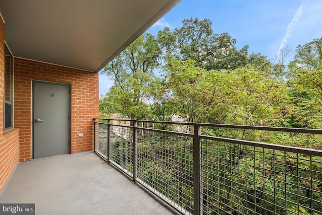 view of balcony