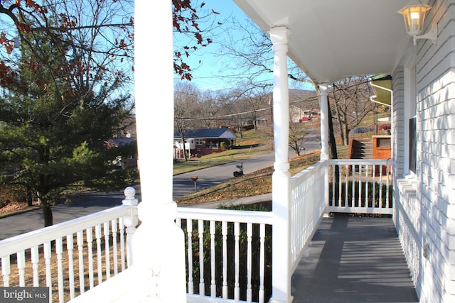 view of patio with covered porch