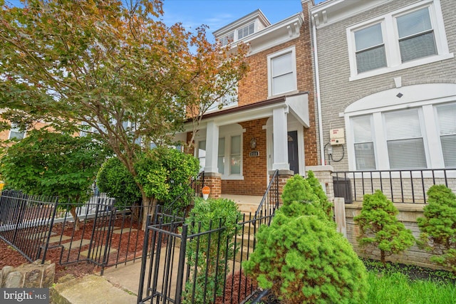 view of front of home with a porch