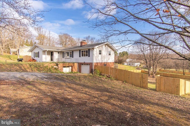 view of front of house featuring a garage