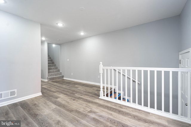 interior space featuring hardwood / wood-style flooring