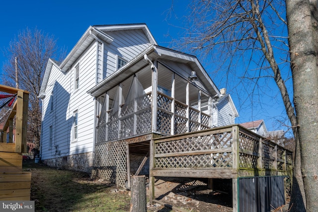 view of side of property