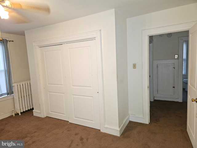 closet with radiator