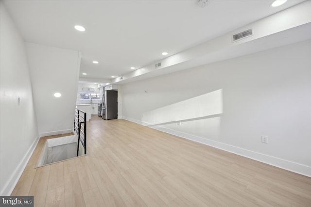 interior space featuring light hardwood / wood-style flooring