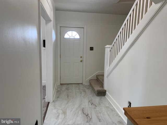 view of entrance foyer