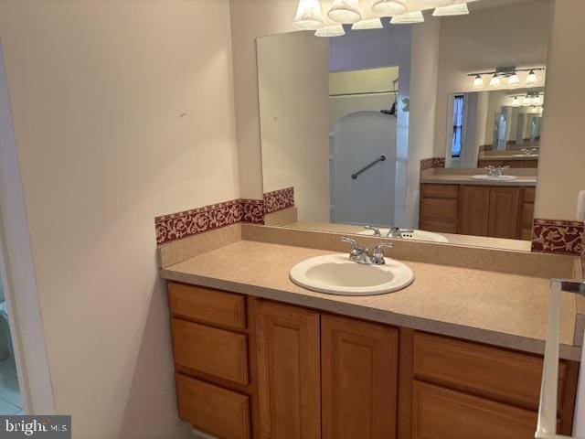 bathroom with vanity