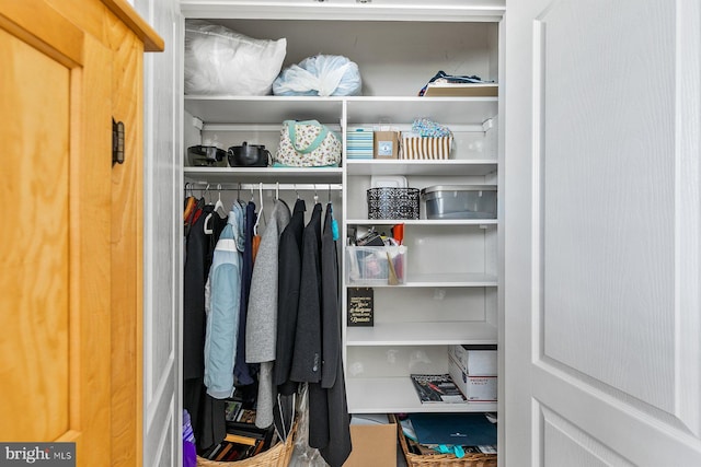 view of closet