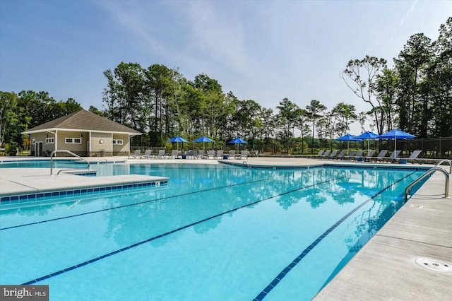 view of pool