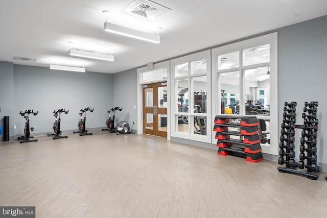 view of exercise room