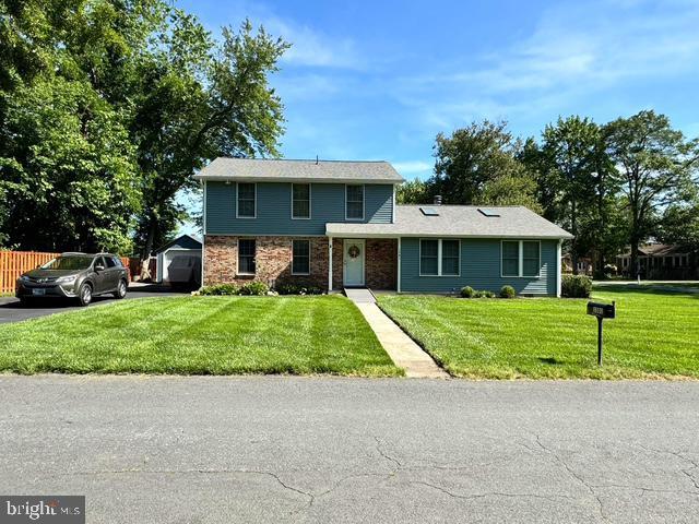 view of property with a front yard