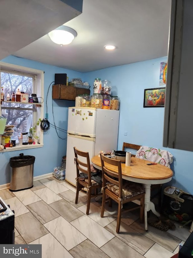 view of dining area