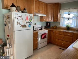 kitchen with white appliances