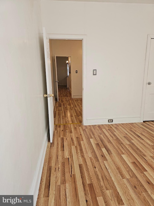 interior space with light wood-type flooring