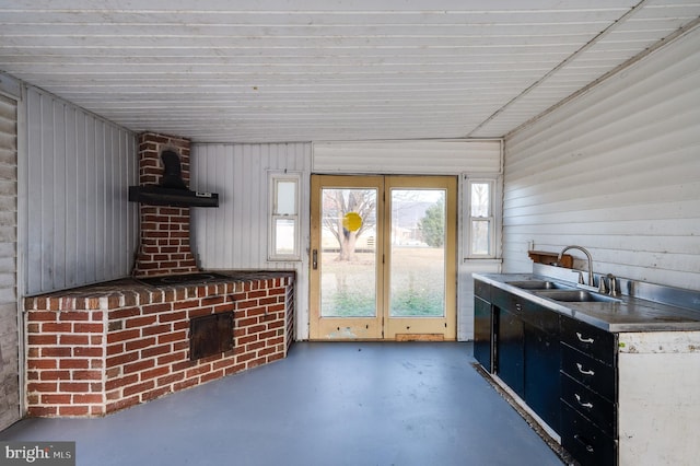 interior space with sink