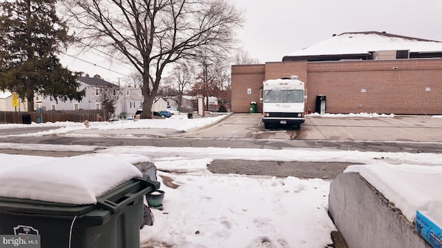 view of snowy yard