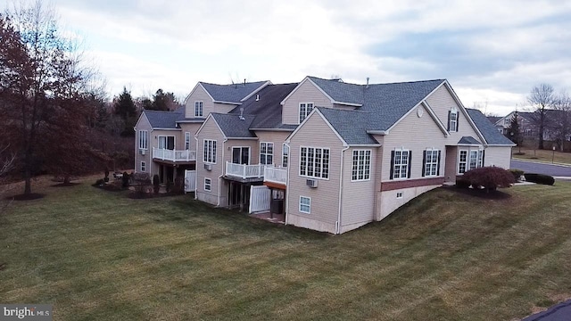 exterior space featuring a lawn