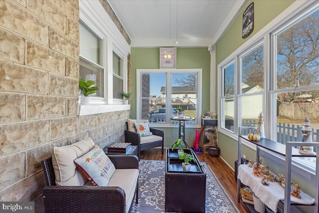 view of sunroom / solarium