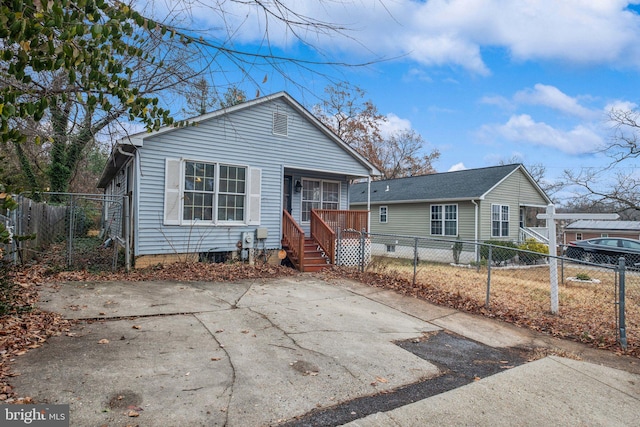 bungalow-style home with covered porch