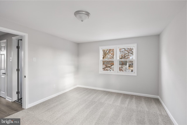 view of carpeted empty room