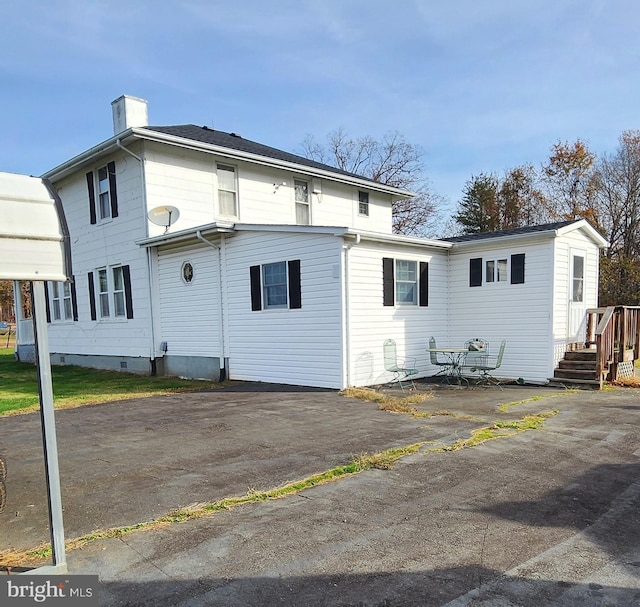 view of back of property