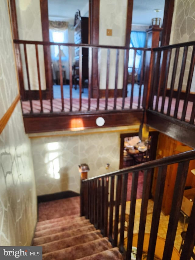 view of stairs