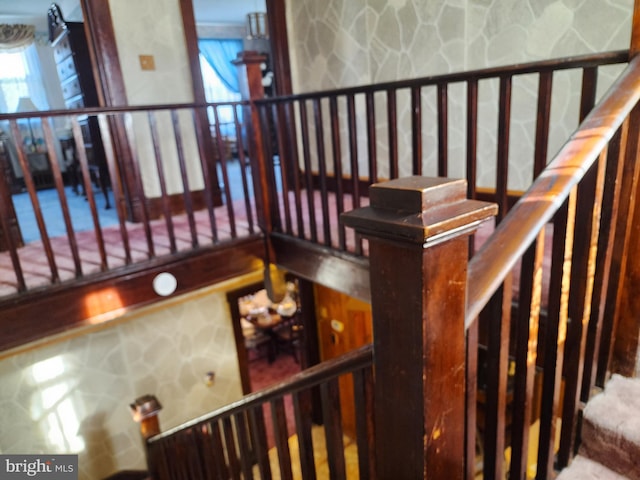 view of staircase