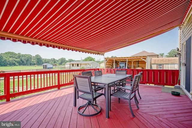 view of wooden terrace