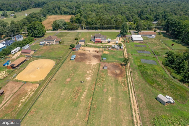 drone / aerial view featuring a rural view