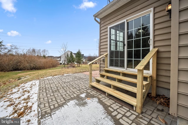 view of home's exterior with a patio