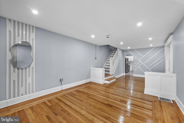 interior space featuring hardwood / wood-style floors