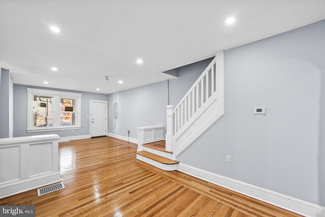 interior space featuring light hardwood / wood-style flooring