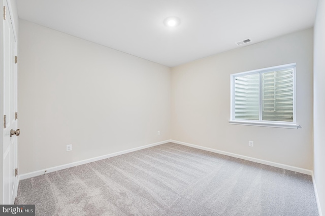 view of carpeted empty room