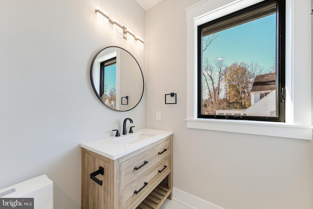 bathroom with vanity