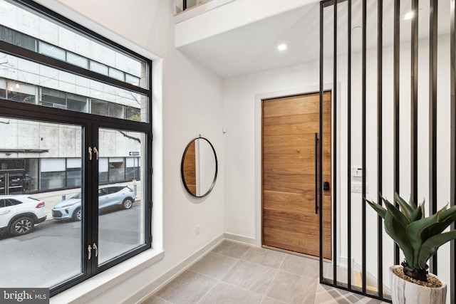 view of tiled entryway