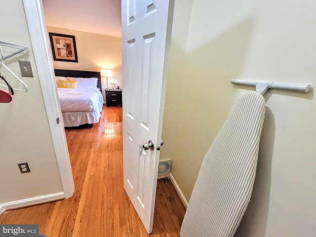 interior space featuring light hardwood / wood-style floors