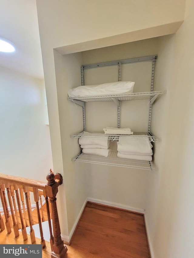 room details featuring hardwood / wood-style flooring