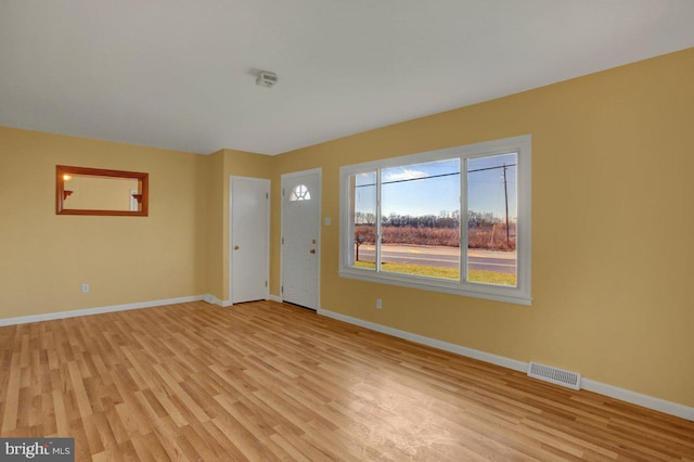 interior space featuring light wood-type flooring