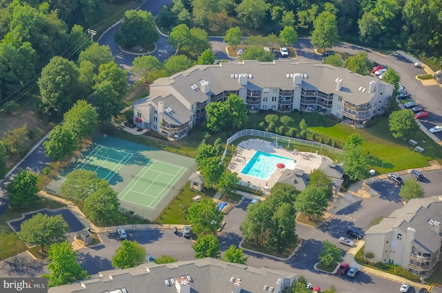 birds eye view of property