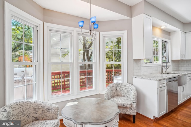 interior space featuring wood finished floors