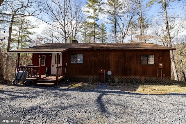 view of front of house with covered porch